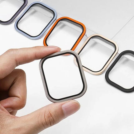 Titanium Metal Frame Tempered Glass Watch Film, For Apple Watch Ultra 49mm - DealBuddy