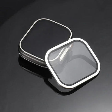 Titanium Metal Frame Tempered Glass Watch Film, For Apple Watch Ultra 49mm - DealBuddy