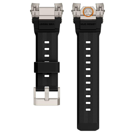 Metal Customised Armour Silicone Watch Band, For Apple Watch Ultra 3 / 2 / 1 49mm - DealBuddy