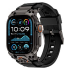 Metal Customised Armour Silicone Watch Band, For Apple Watch Ultra 3 / 2 / 1 49mm - DealBuddy