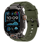 Metal Customised Armour Silicone Watch Band, For Apple Watch Ultra 3 / 2 / 1 49mm - DealBuddy
