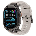 Metal Customised Armour Silicone Watch Band, For Apple Watch Ultra 3 / 2 / 1 49mm - DealBuddy