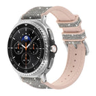 Glitter Skin Vegan Leather Silicone Watch Band, For Samsung Galaxy Watch8 / Watch8 Classic - DealBuddy