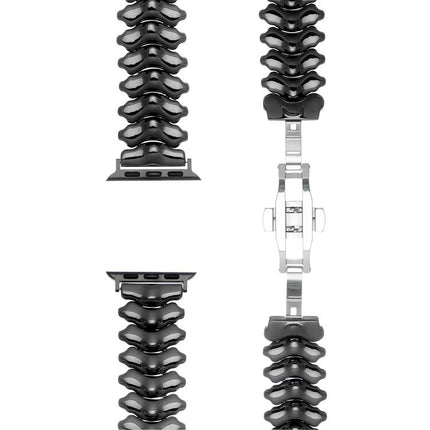 Dragon Spine Butterfly Clasp Zinc Alloy Watch Band, For Apple Watch 46mm / 49mm / 45mm / 44mm, For Apple Watch 42mm / 41mm / 40mm / 38mm - DealBuddy