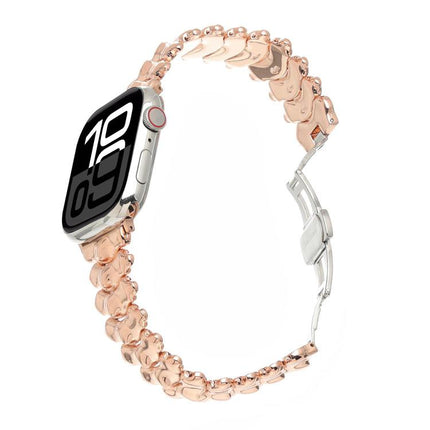 Dragon Spine Butterfly Clasp Zinc Alloy Watch Band, For Apple Watch 46mm / 49mm / 45mm / 44mm, For Apple Watch 42mm / 41mm / 40mm / 38mm - DealBuddy