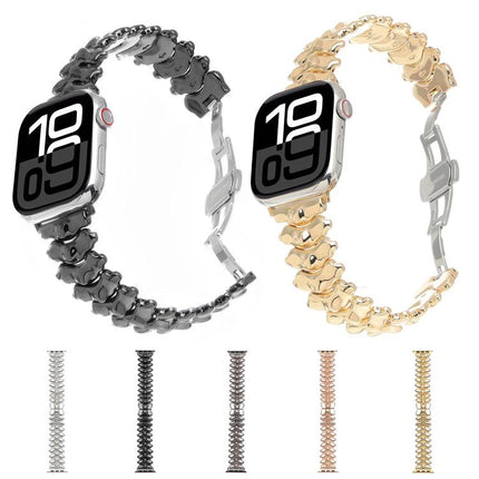 Dragon Spine Butterfly Clasp Zinc Alloy Watch Band, For Apple Watch 46mm / 49mm / 45mm / 44mm, For Apple Watch 42mm / 41mm / 40mm / 38mm - DealBuddy