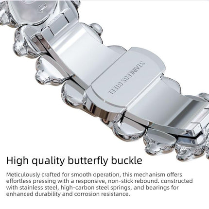 Dragon Spine Butterfly Clasp Zinc Alloy Watch Band, For Apple Watch 46mm / 49mm / 45mm / 44mm, For Apple Watch 42mm / 41mm / 40mm / 38mm - DealBuddy