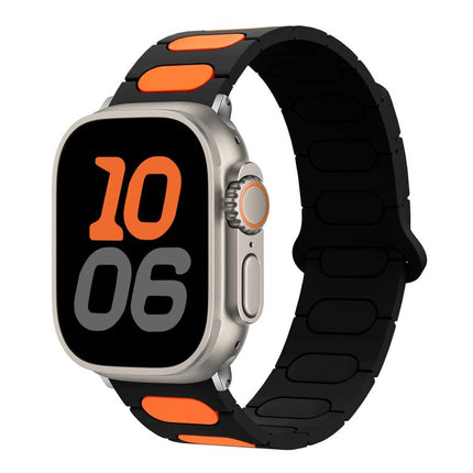 Oval Magnetic Silicone Watch Band, For Apple Watch 46mm / 49mm / 45mm / 44mm, For Apple Watch 42mm / 41mm / 40mm / 38mm - DealBuddy