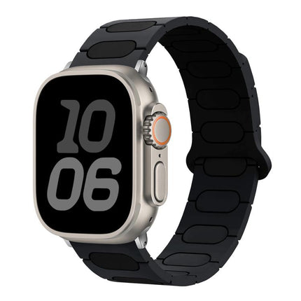 Oval Magnetic Silicone Watch Band, For Apple Watch 46mm / 49mm / 45mm / 44mm, For Apple Watch 42mm / 41mm / 40mm / 38mm - DealBuddy