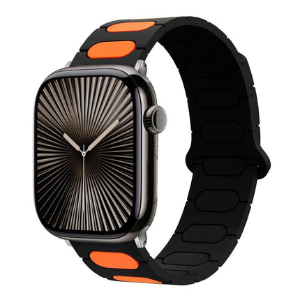 Oval Magnetic Silicone Watch Band, For Apple Watch 46mm / 49mm / 45mm / 44mm, For Apple Watch 42mm / 41mm / 40mm / 38mm - DealBuddy
