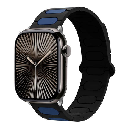 Oval Magnetic Silicone Watch Band, For Apple Watch 46mm / 49mm / 45mm / 44mm, For Apple Watch 42mm / 41mm / 40mm / 38mm - DealBuddy