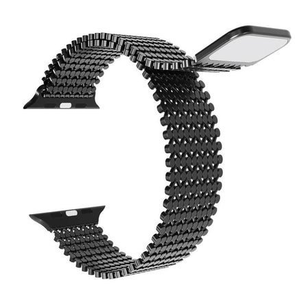 Molecular Arrangement Magnetic Stainless Steel Watch Band, For Apple Watch 46mm / 49mm / 45mm / 44mm, For Apple Watch 42mm / 41mm / 40mm / 38mm - DealBuddy