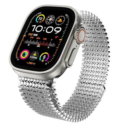 Molecular Arrangement Magnetic Stainless Steel Watch Band, For Apple Watch 46mm / 49mm / 45mm / 44mm, For Apple Watch 42mm / 41mm / 40mm / 38mm - DealBuddy