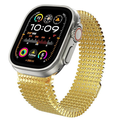 Molecular Arrangement Magnetic Stainless Steel Watch Band, For Apple Watch 46mm / 49mm / 45mm / 44mm, For Apple Watch 42mm / 41mm / 40mm / 38mm - DealBuddy