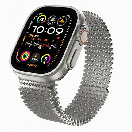 Molecular Arrangement Magnetic Stainless Steel Watch Band, For Apple Watch 46mm / 49mm / 45mm / 44mm, For Apple Watch 42mm / 41mm / 40mm / 38mm - DealBuddy