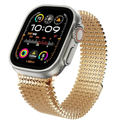 Molecular Arrangement Magnetic Stainless Steel Watch Band, For Apple Watch 46mm / 49mm / 45mm / 44mm, For Apple Watch 42mm / 41mm / 40mm / 38mm - DealBuddy