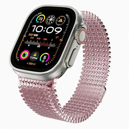 Molecular Arrangement Magnetic Stainless Steel Watch Band, For Apple Watch 46mm / 49mm / 45mm / 44mm, For Apple Watch 42mm / 41mm / 40mm / 38mm - DealBuddy
