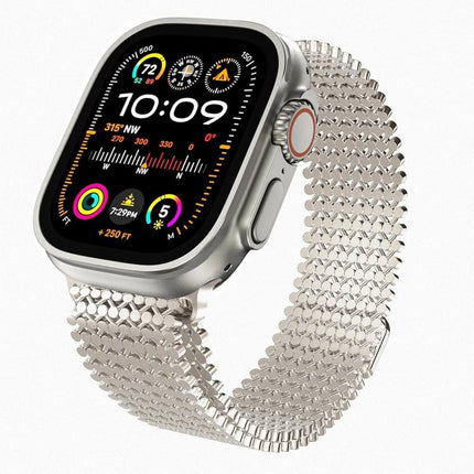 Molecular Arrangement Magnetic Stainless Steel Watch Band, For Apple Watch 46mm / 49mm / 45mm / 44mm, For Apple Watch 42mm / 41mm / 40mm / 38mm - DealBuddy