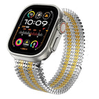 For Apple Watch 46mm / 49mm / 45mm / 44mm / Silver Infused Gold