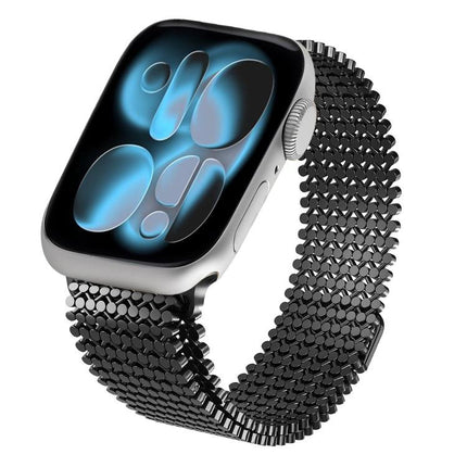 Molecular Arrangement Magnetic Stainless Steel Watch Band, For Apple Watch 46mm / 49mm / 45mm / 44mm, For Apple Watch 42mm / 41mm / 40mm / 38mm - DealBuddy