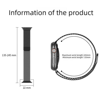 Molecular Arrangement Magnetic Stainless Steel Watch Band, For Apple Watch 46mm / 49mm / 45mm / 44mm, For Apple Watch 42mm / 41mm / 40mm / 38mm - DealBuddy