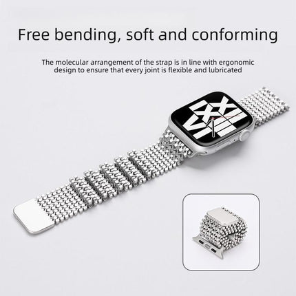 Molecular Arrangement Magnetic Stainless Steel Watch Band, For Apple Watch 46mm / 49mm / 45mm / 44mm, For Apple Watch 42mm / 41mm / 40mm / 38mm - DealBuddy