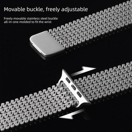 Molecular Arrangement Magnetic Stainless Steel Watch Band, For Apple Watch 46mm / 49mm / 45mm / 44mm, For Apple Watch 42mm / 41mm / 40mm / 38mm - DealBuddy