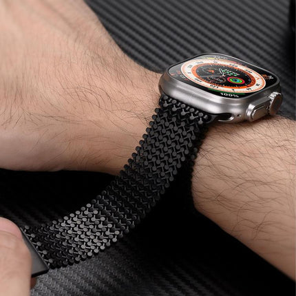 Molecular Arrangement Magnetic Stainless Steel Watch Band, For Apple Watch 46mm / 49mm / 45mm / 44mm, For Apple Watch 42mm / 41mm / 40mm / 38mm - DealBuddy