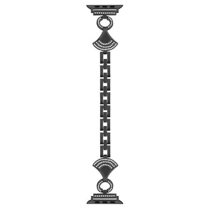 Shell-Inlaid Diamond  Metal Watch Band, For Apple Watch 46mm / 49mm / 45mm / 44mm, For Apple Watch 42mm / 41mm / 40mm / 38mm - DealBuddy