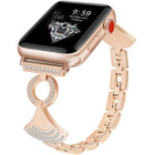 Shell-Inlaid Diamond  Metal Watch Band, For Apple Watch 46mm / 49mm / 45mm / 44mm, For Apple Watch 42mm / 41mm / 40mm / 38mm - DealBuddy