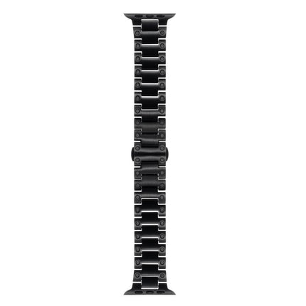 Mechanical-Style Butterfly Clasp Metal Watch Band, For Apple Watch 46mm / 49mm / 45mm / 44mm, For Apple Watch 42mm / 41mm / 40mm / 38mm - DealBuddy