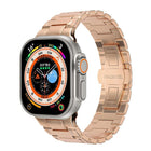 Mechanical-Style Butterfly Clasp Metal Watch Band, For Apple Watch 46mm / 49mm / 45mm / 44mm, For Apple Watch 42mm / 41mm / 40mm / 38mm - DealBuddy
