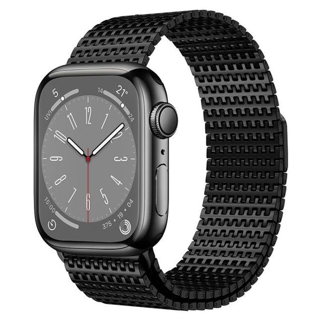 Pin-Chain Milanese Magnetic Watch Band, For Apple Watch 46mm / 49mm / 45mm / 44mm, For Apple Watch 42mm / 41mm / 40mm / 38mm - DealBuddy