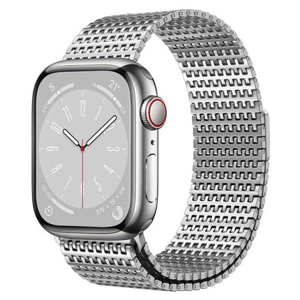 Pin-Chain Milanese Magnetic Watch Band, For Apple Watch 46mm / 49mm / 45mm / 44mm, For Apple Watch 42mm / 41mm / 40mm / 38mm - DealBuddy