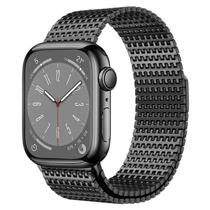 Pin-Chain Milanese Magnetic Watch Band, For Apple Watch 46mm / 49mm / 45mm / 44mm, For Apple Watch 42mm / 41mm / 40mm / 38mm - DealBuddy