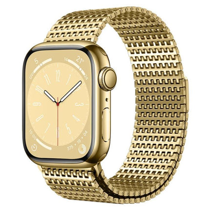 Pin-Chain Milanese Magnetic Watch Band, For Apple Watch 46mm / 49mm / 45mm / 44mm, For Apple Watch 42mm / 41mm / 40mm / 38mm - DealBuddy