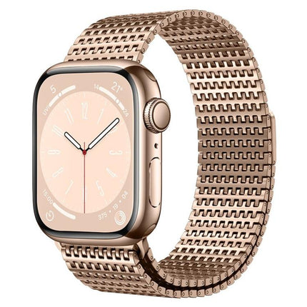 Pin-Chain Milanese Magnetic Watch Band, For Apple Watch 46mm / 49mm / 45mm / 44mm, For Apple Watch 42mm / 41mm / 40mm / 38mm - DealBuddy