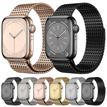Pin-Chain Milanese Magnetic Watch Band, For Apple Watch 46mm / 49mm / 45mm / 44mm, For Apple Watch 42mm / 41mm / 40mm / 38mm - DealBuddy