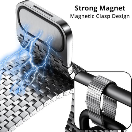 Pin-Chain Milanese Magnetic Watch Band, For Apple Watch 46mm / 49mm / 45mm / 44mm, For Apple Watch 42mm / 41mm / 40mm / 38mm - DealBuddy