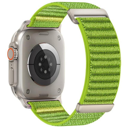 Two-section Mountain Pattern Hook And Loop Fastener Nylon Watch Band, For Apple Watch 46mm / 49mm / 45mm / 44mm, For Apple Watch 42mm / 41mm / 40mm / 38mm - DealBuddy