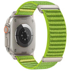 Two-section Mountain Pattern Hook And Loop Fastener Nylon Watch Band, For Apple Watch 46mm / 49mm / 45mm / 44mm, For Apple Watch 42mm / 41mm / 40mm / 38mm - DealBuddy