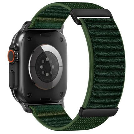 Two-section Mountain Pattern Hook And Loop Fastener Nylon Watch Band, For Apple Watch 46mm / 49mm / 45mm / 44mm, For Apple Watch 42mm / 41mm / 40mm / 38mm - DealBuddy