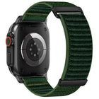 Two-section Mountain Pattern Hook And Loop Fastener Nylon Watch Band, For Apple Watch 46mm / 49mm / 45mm / 44mm, For Apple Watch 42mm / 41mm / 40mm / 38mm - DealBuddy