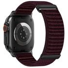 Two-section Mountain Pattern Hook And Loop Fastener Nylon Watch Band, For Apple Watch 46mm / 49mm / 45mm / 44mm, For Apple Watch 42mm / 41mm / 40mm / 38mm - DealBuddy