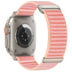 Two-section Mountain Pattern Hook And Loop Fastener Nylon Watch Band, For Apple Watch 46mm / 49mm / 45mm / 44mm, For Apple Watch 42mm / 41mm / 40mm / 38mm - DealBuddy