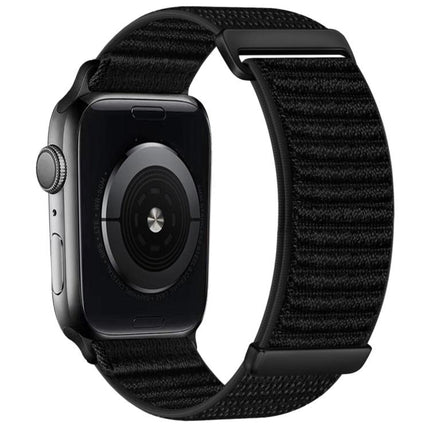 Two-section Mountain Pattern Hook And Loop Fastener Nylon Watch Band, For Apple Watch 46mm / 49mm / 45mm / 44mm, For Apple Watch 42mm / 41mm / 40mm / 38mm - DealBuddy