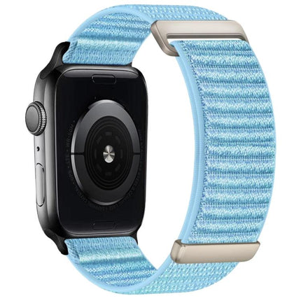 Two-section Mountain Pattern Hook And Loop Fastener Nylon Watch Band, For Apple Watch 46mm / 49mm / 45mm / 44mm, For Apple Watch 42mm / 41mm / 40mm / 38mm - DealBuddy