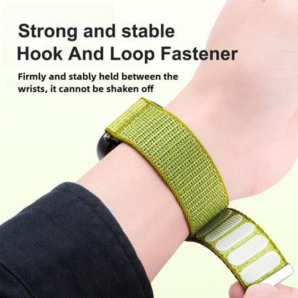 Two-section Mountain Pattern Hook And Loop Fastener Nylon Watch Band, For Apple Watch 46mm / 49mm / 45mm / 44mm, For Apple Watch 42mm / 41mm / 40mm / 38mm - DealBuddy