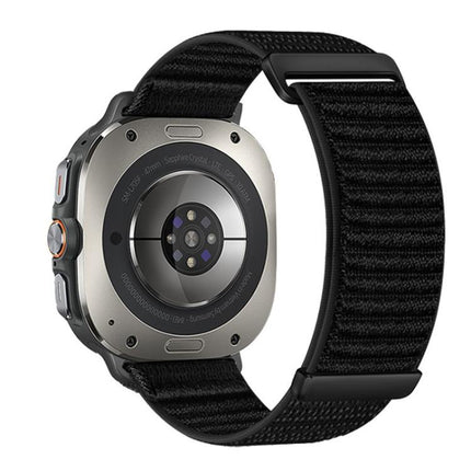Two-section Mountain Pattern Hook And Loop Fastener Nylon Watch Band, For Samsung Galaxy Watch Ultra 47mm / Ultra 2025 - DealBuddy
