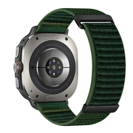 Two-section Mountain Pattern Hook And Loop Fastener Nylon Watch Band, For Samsung Galaxy Watch Ultra 47mm / Ultra 2025 - DealBuddy